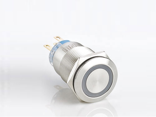 帶燈金屬防水按鈕開關
