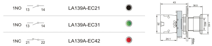 LA139A-EC42 outline map