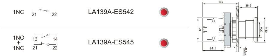 LA139A-ES542 outline map