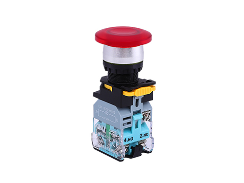 Φ22蘑菇鈕帶燈按鈕開關